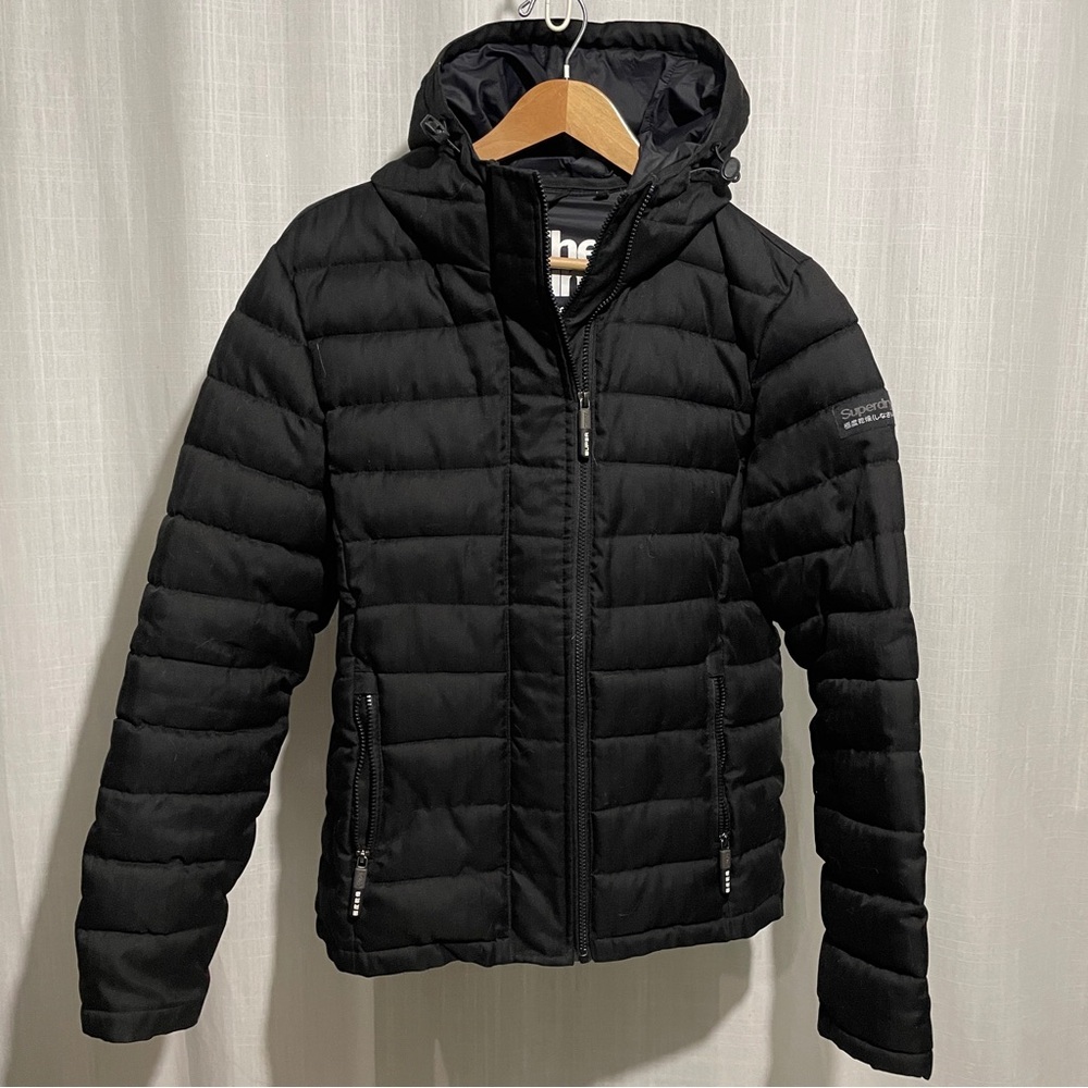 Superdry My. Fuji down hooded jacket. Large
